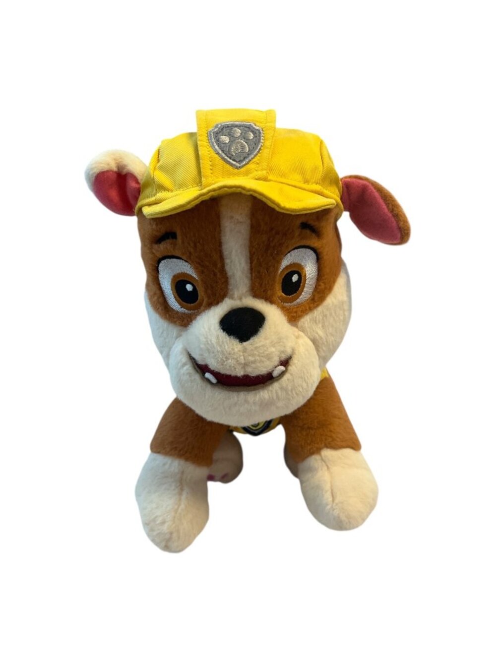 GUND PAW Patrol Rubble Plush 9" Yellow Construction Uniform Stuffed Bulldog